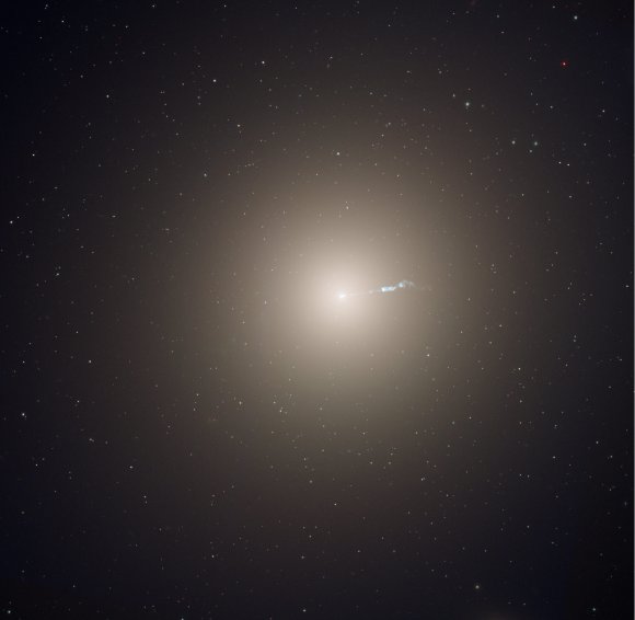 Galaxy M87 at the center of the Virgo Cluster