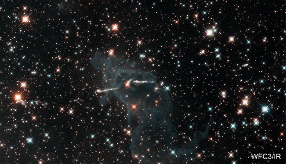 A pillar of star birth: the Carina Nebula in infrared light