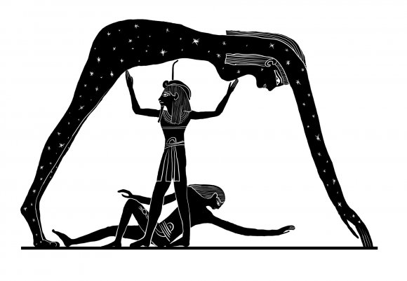 The ancient Egyptian cosmos, simplified version